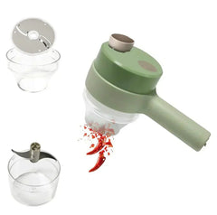 4 in 1 Handheld Electric Vegetable Cutter | قطاعة خضار كهربائية 4 في 1