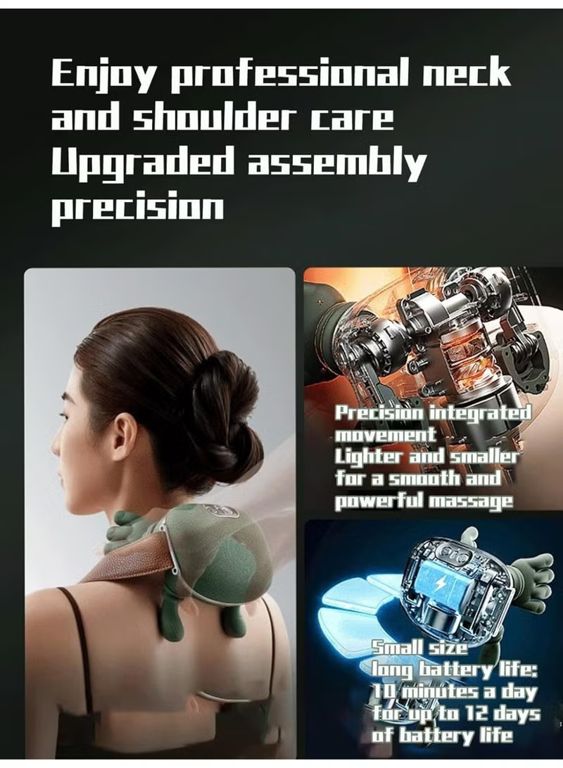 Prime Spot-Neck & Shoulder Massager with Heat – Portable Deep Tissue Pain Relief
